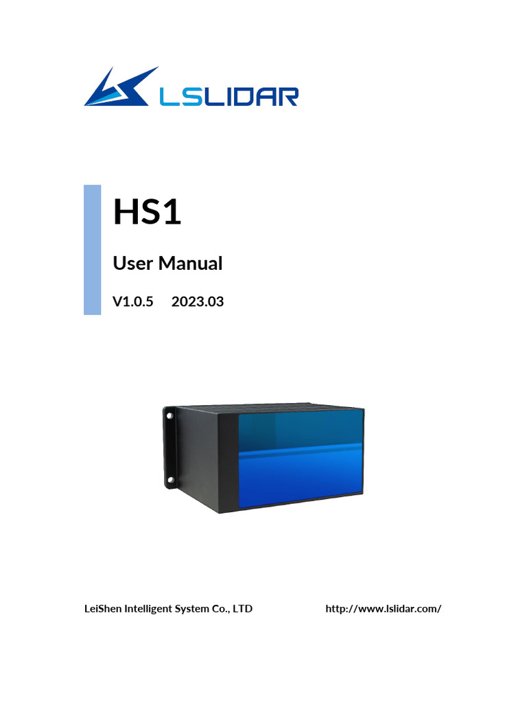 HS1 Lidar User Manual V1.0.5 | PDF | Port (Computer Networking ...