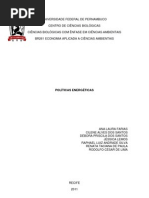 POLITICAS ENERGETICAS