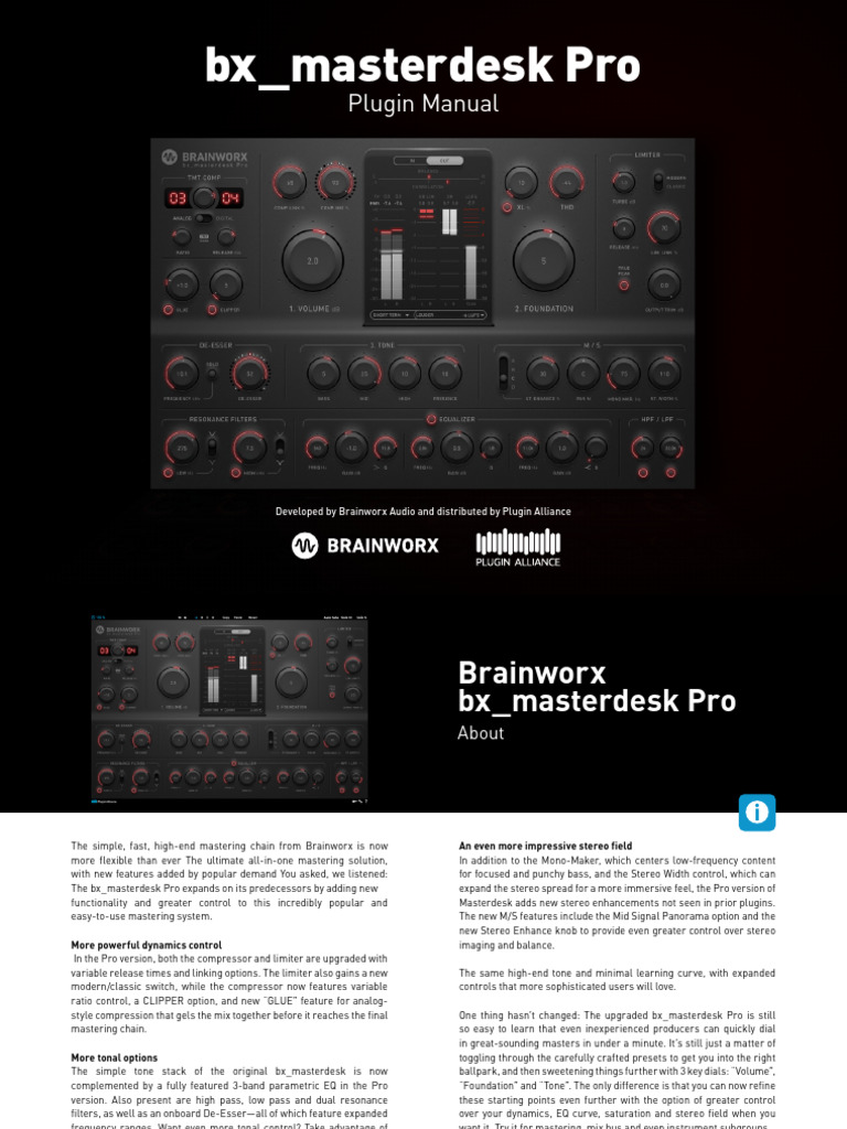 BX - Masterdesk Pro Manual | PDF | Equalization (Audio