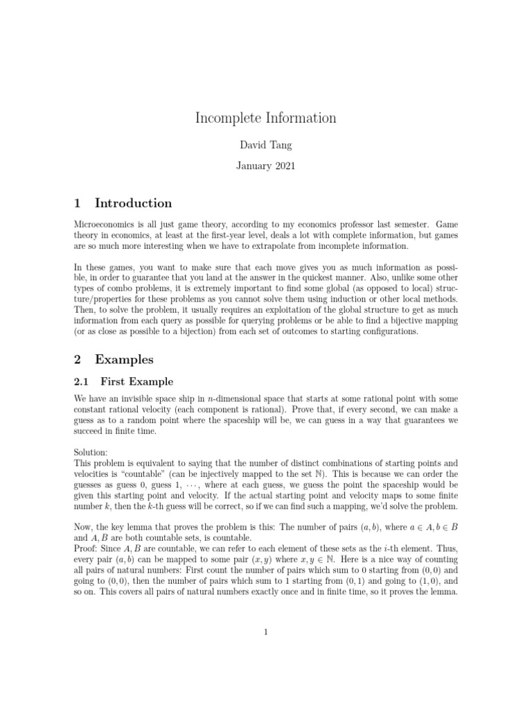 Incomplete information pdf vertex graph theory mathematical