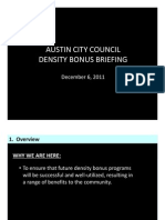 Density Bonus Briefing - Dec. 2011