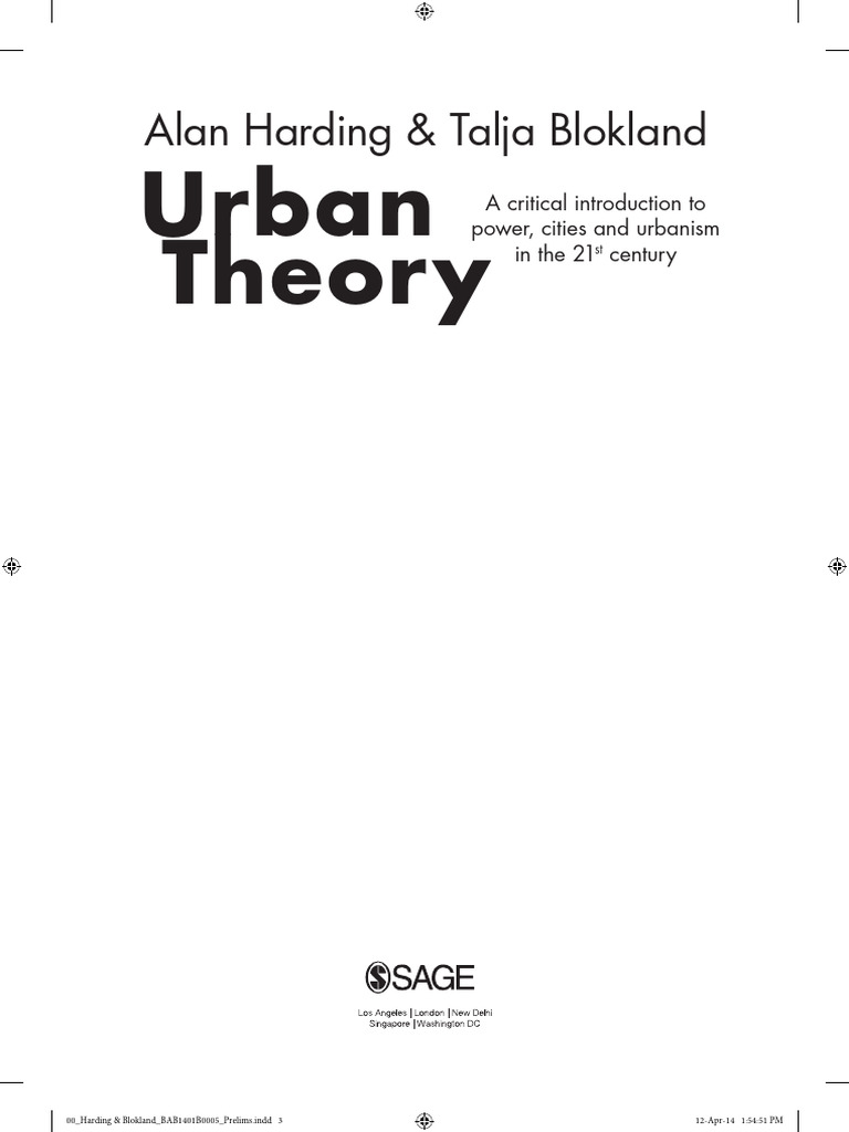 Harding Urban Theory | PDF | Theory | Positivism
