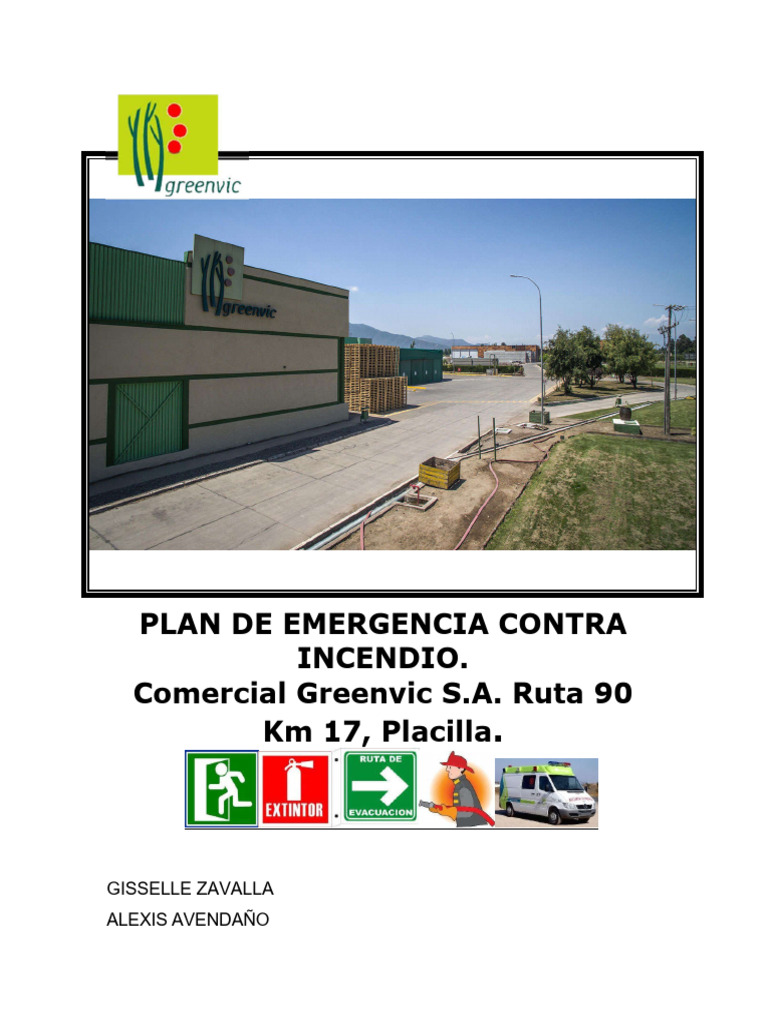 Plan de Emergencia Comercial Greenvic | PDF | Business | Incendios