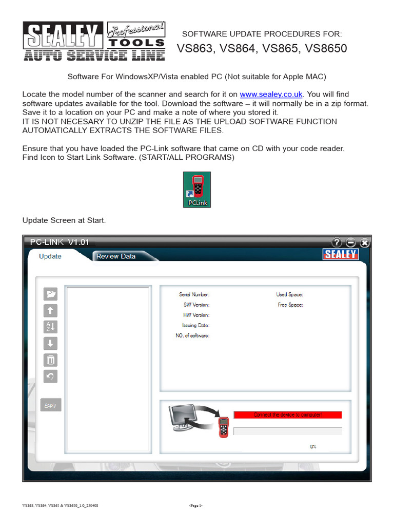 VS863 Update Instructions | PDF | Image Scanner | Personal Computers