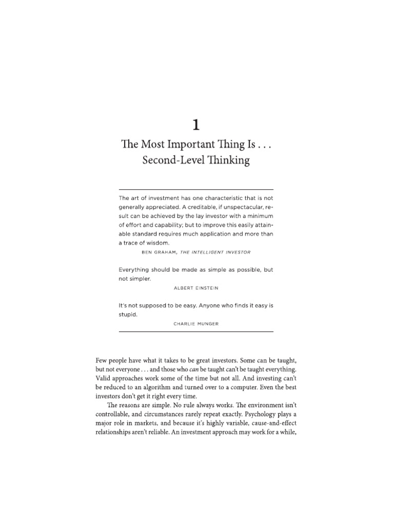 The Most Inportant | PDF