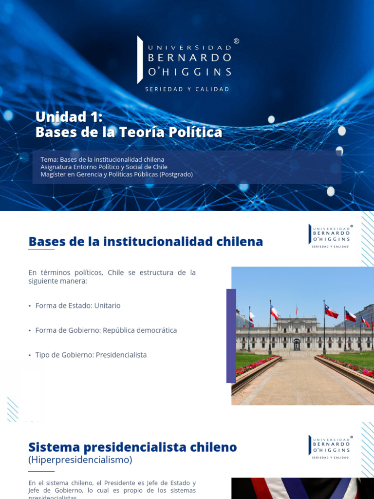 Apunte Sobre Las Bases de La Institucionalidad Chilena | PDF | Estado ...