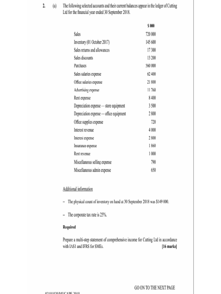 Cape Un1 2019 Qu2 | PDF