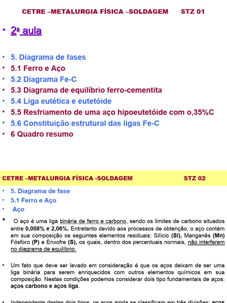 Diagrama de Fases do Ferro e Aço | PDF | Aço | Ferro fundido