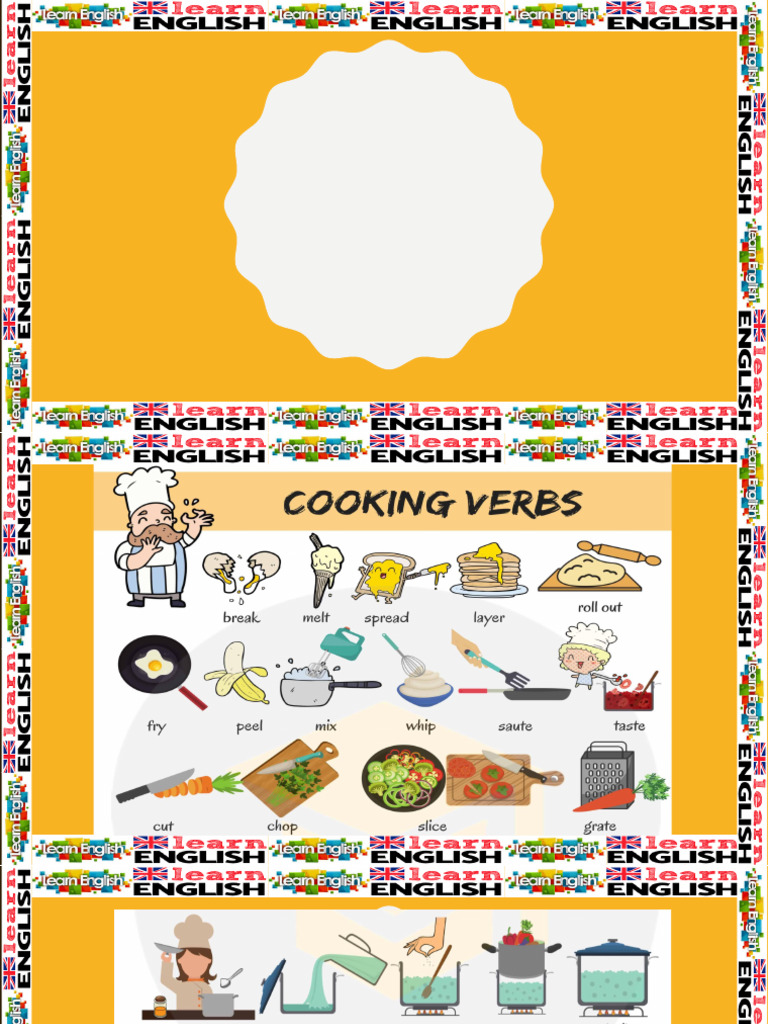 Cooking Verbs | PDF