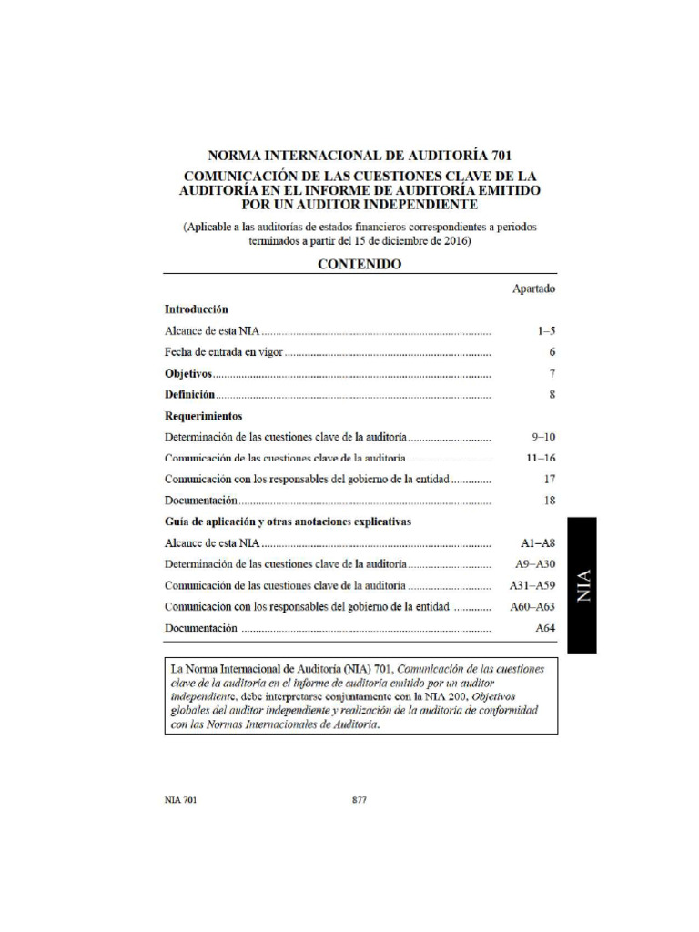 Nia 701 | PDF