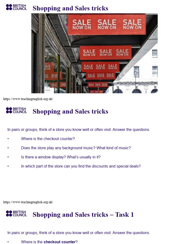 Presentation Shopping | PDF | Point Of Sale | Marketing