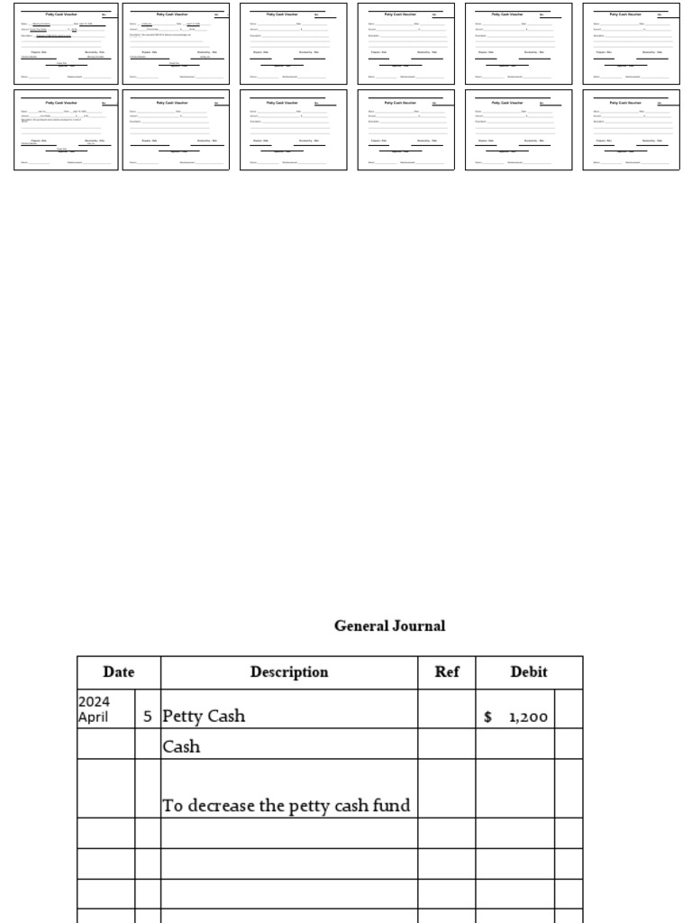 Petty Cash Voucher | PDF | Debits And Credits | Accounting