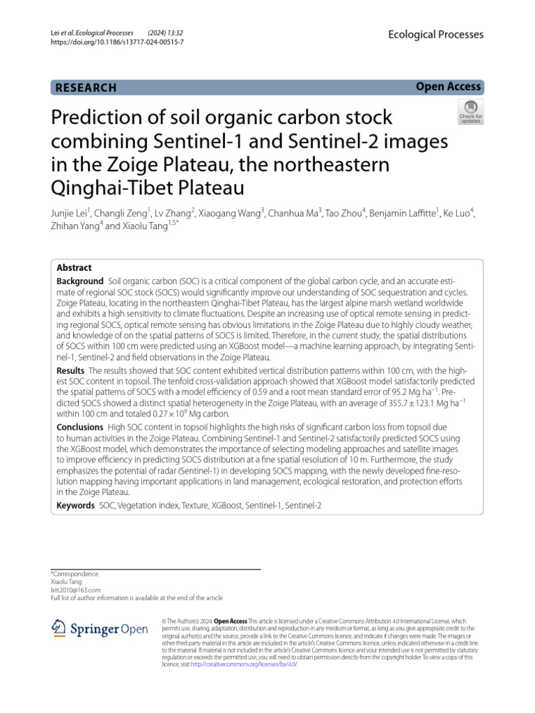 Application of Remote Sensing in Mapping Soil Organic Carbon | PDF ...