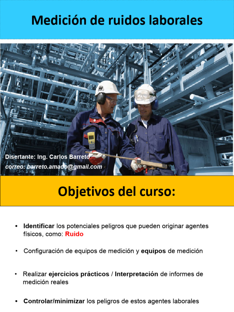 Medición y Control de Ruidos Laborales | PDF | ruido | Sonido