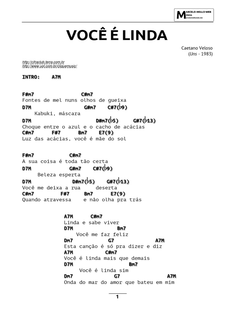 Letra da Música 