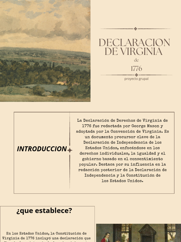 Declaraciondevirginia 76 | PDF | Declaración de derechos de los Estados ...