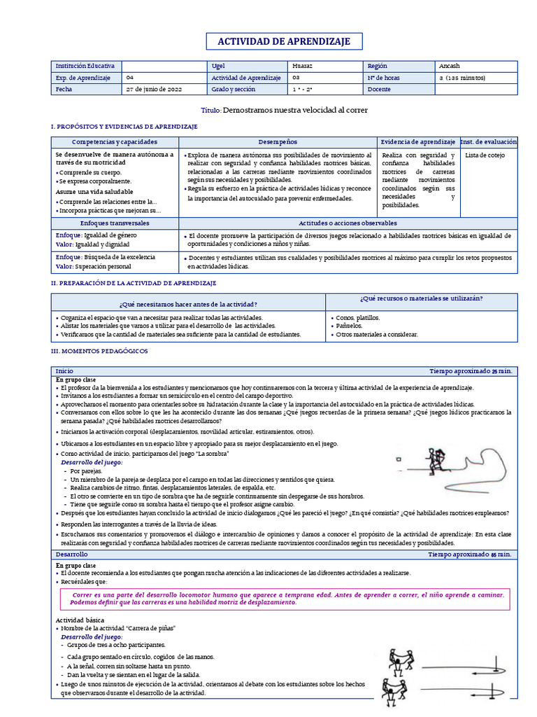 Actividad 03 Ciclo 3 1 Pdf Aprendizaje