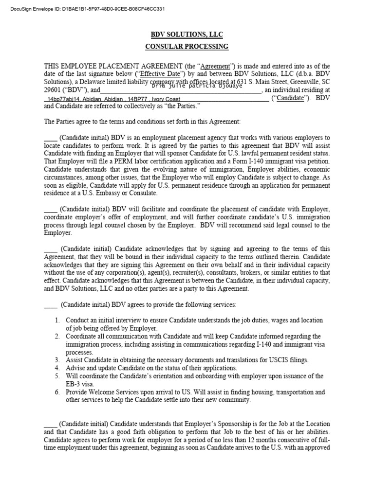 Please Sign This Document 240706 225348 | PDF | Employment