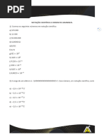 Exercícios de Notação Científica 9º Ano | PDF | Sol | Via Láctea
