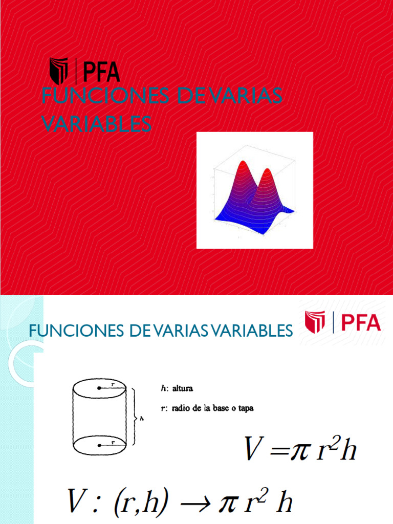 Funciones de Varias Variables y Gráficas | PDF | Función (Matemáticas ...