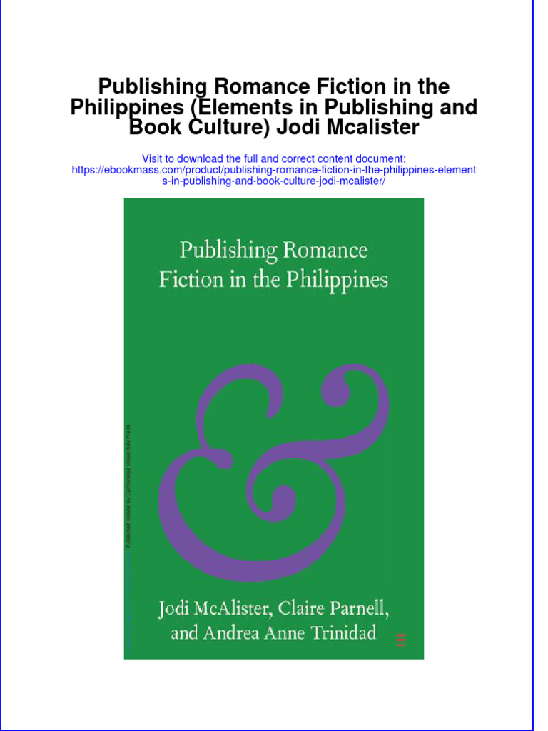 Publishing romance fiction in the philippines elements in publishing