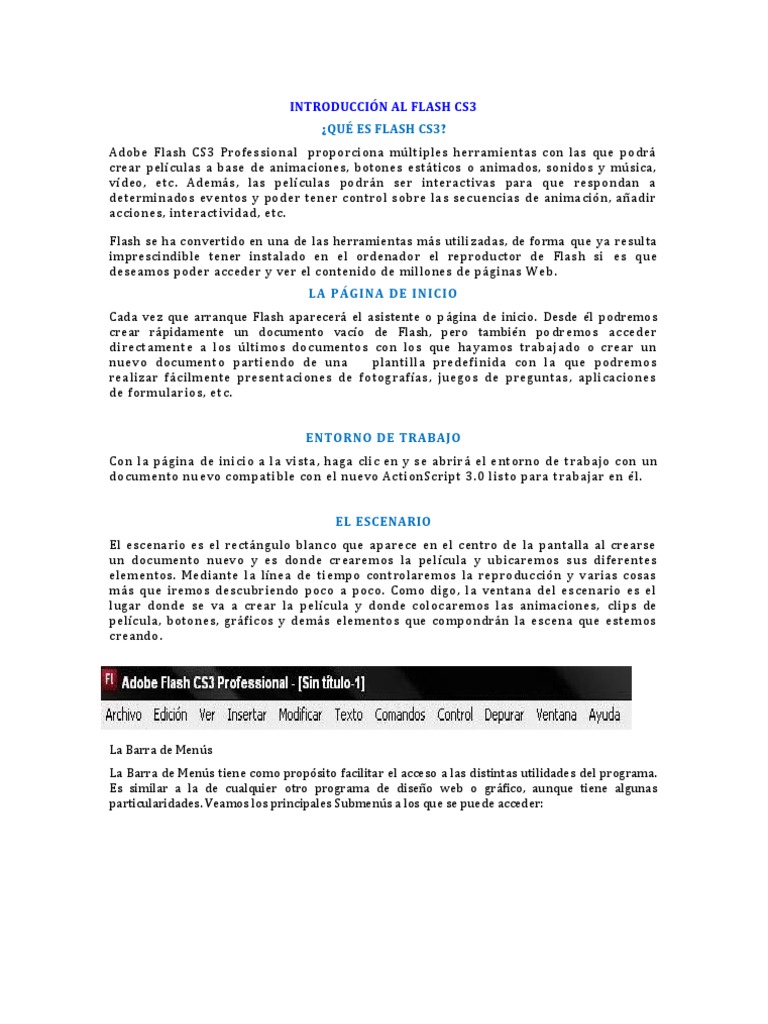 Adobe Flash Cs3 Profesional | PDF | Red mundial | Internet y web