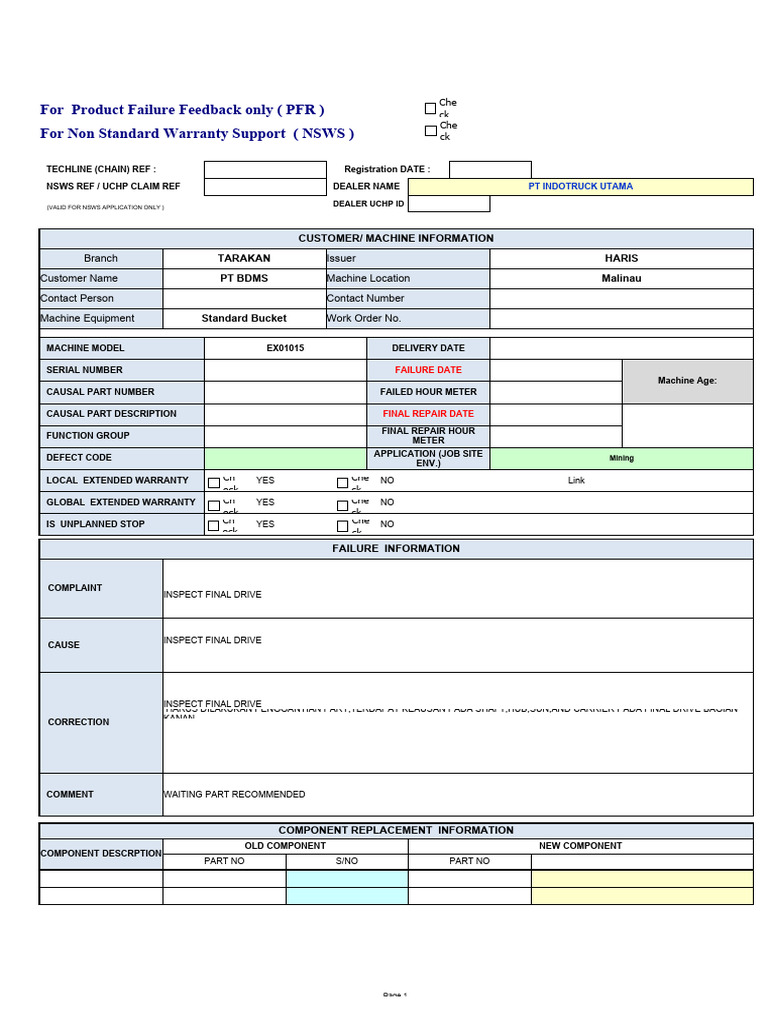 Inspect Final Drive Exv01015 | PDF | Mechanical Engineering