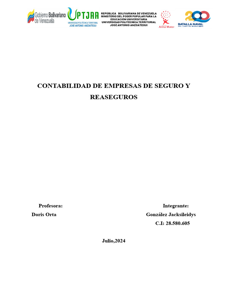 Contabilidad en Empresas de Seguros | PDF | Seguro | Póliza de seguros
