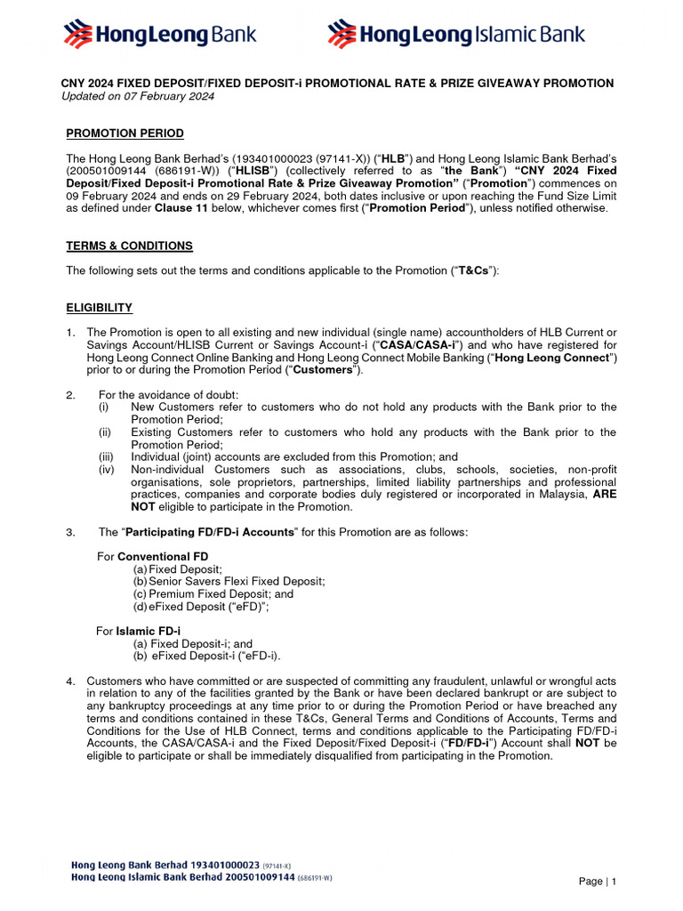 CNY 2024 eFD Promotion Details | PDF | Banks | Financial Services