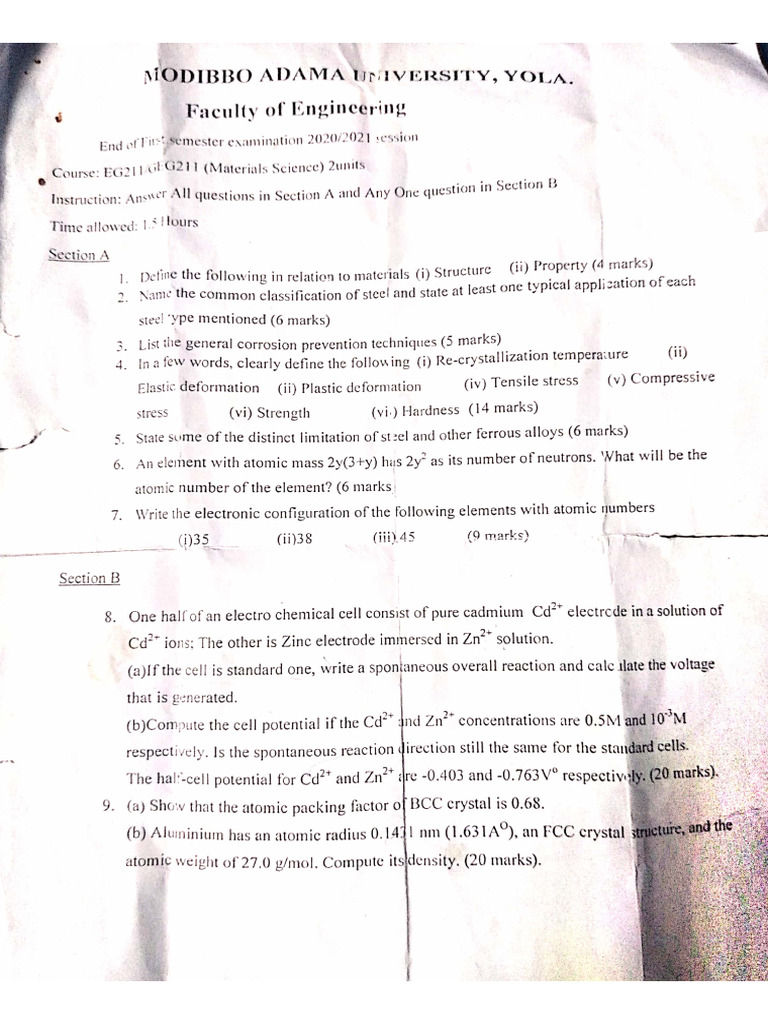 Material Science Solution | PDF