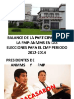 Participación Fmp-Anmms Elecciones CMP 2012-2014