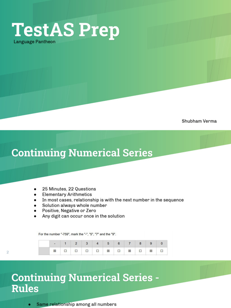 TestAS PPT4 | PDF