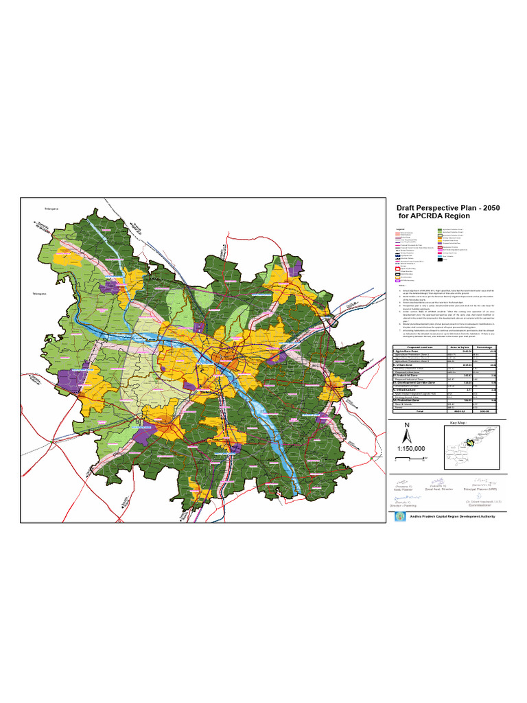 APCRDA Region Map Overview | PDF | Passenger Rail Transport ...