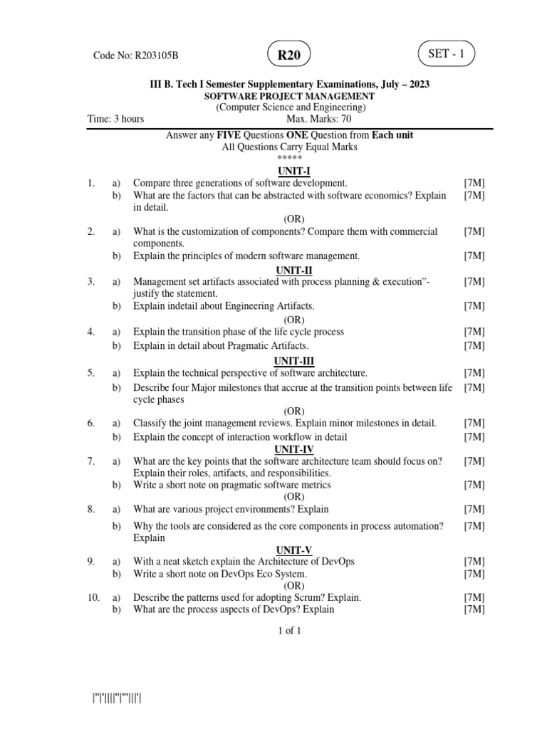 Software Project Management - SupJuly 2023 | PDF | Computing | Software ...