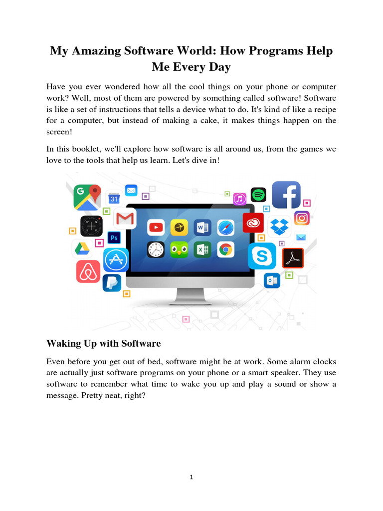 Ananya Singh Booklet My Amazing Software World | PDF | Software | Internet