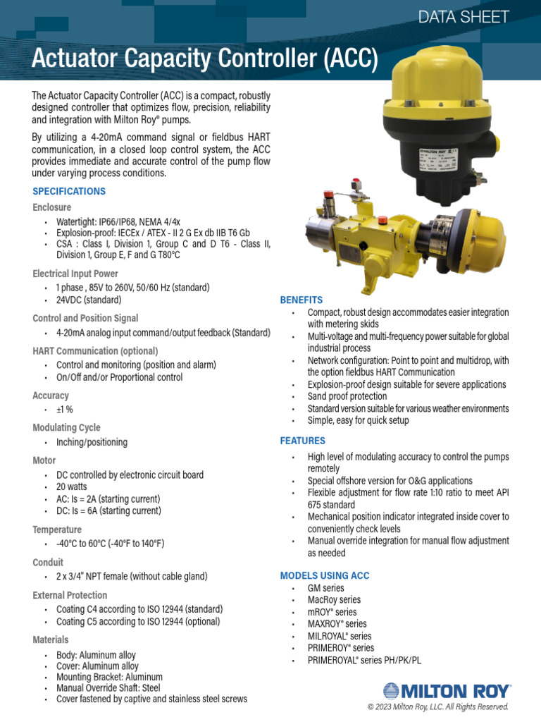 MR ACC Datasheet | PDF | Electrical Engineering | Electricity