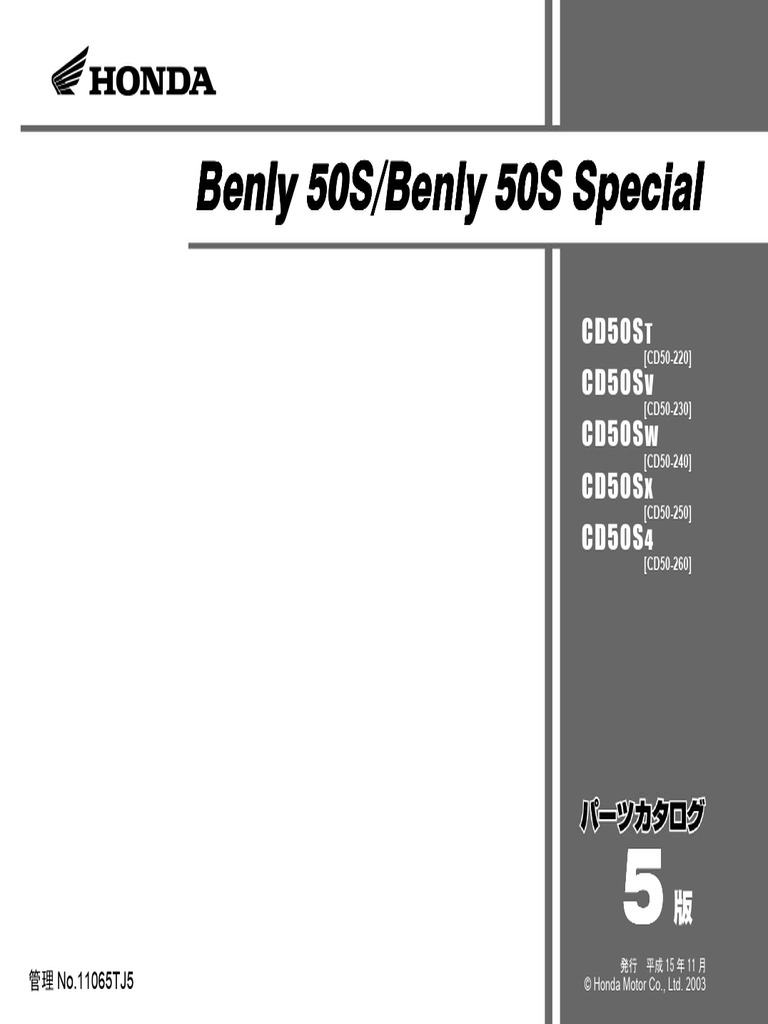Benly50 (CD50-220 260) | PDF