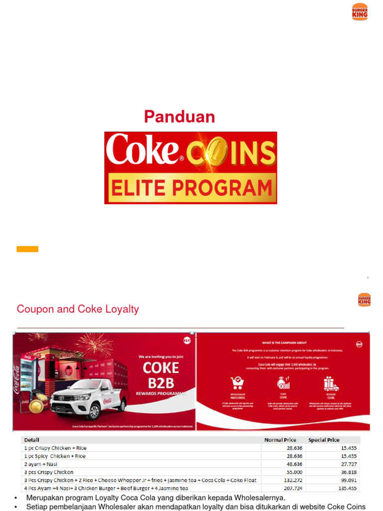 Panduan Redeem Kode Coca Cola | PDF