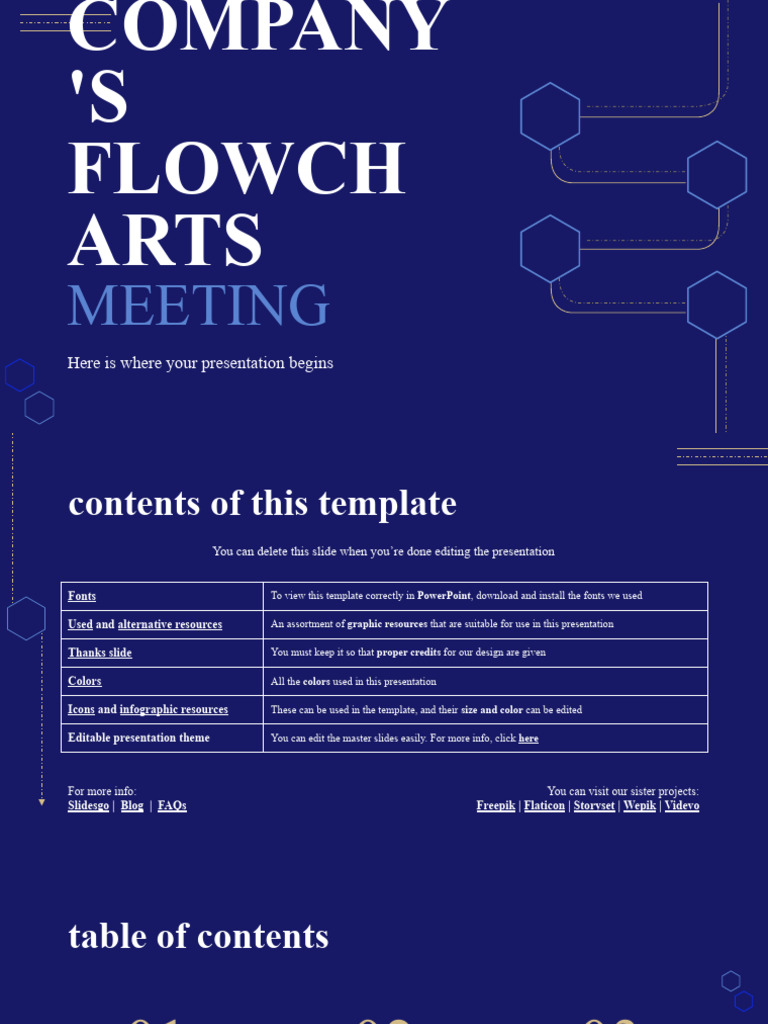 Company Flowchart Meeting Template | PDF | Planets | Saturn