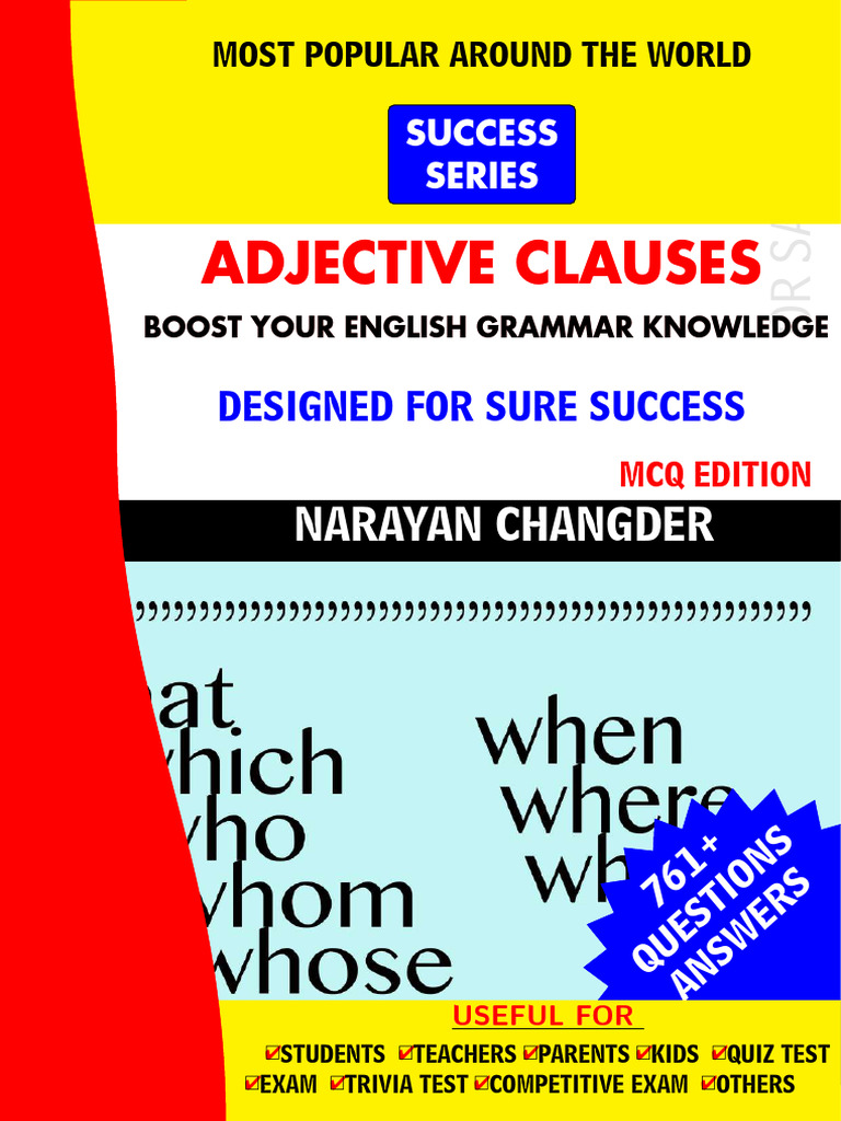 Adjective clauses pdf pronoun clause