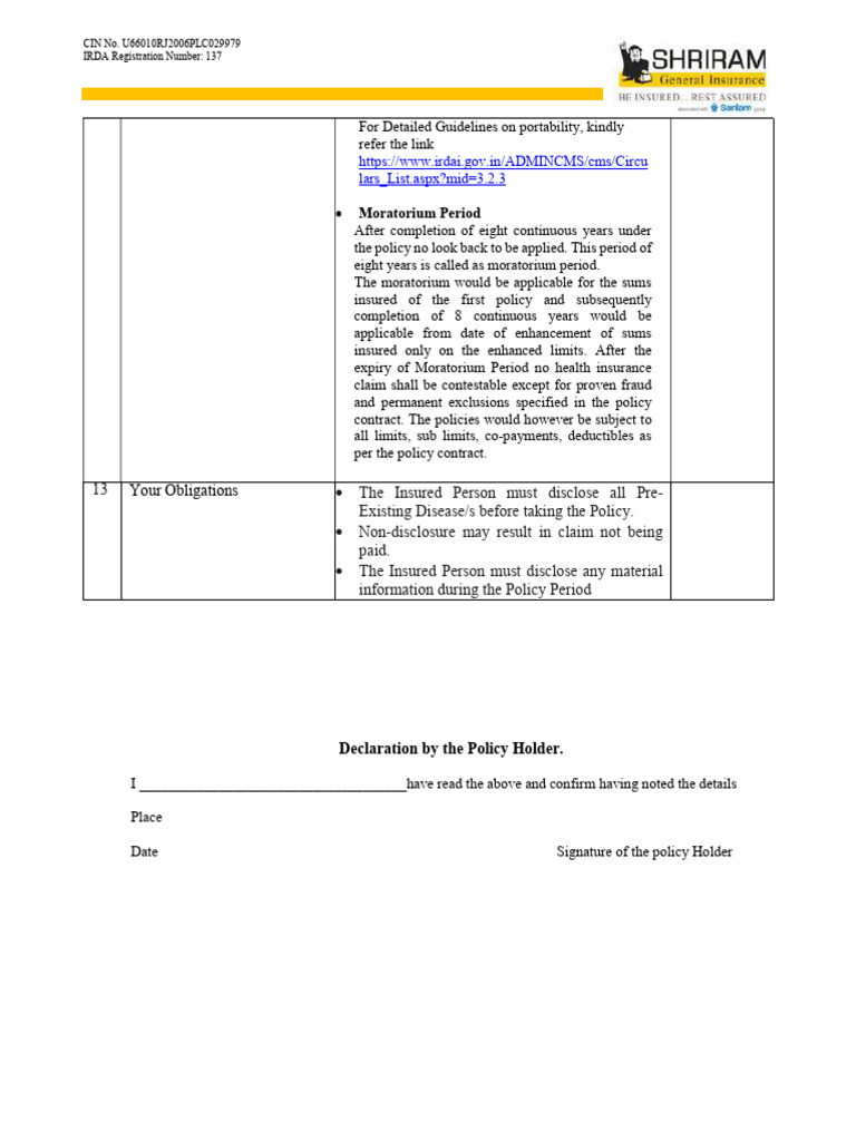 CIS - Mandatory Moratorium | PDF