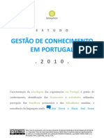 Estudo Gestão do Conhecimento em Portugal - 2010