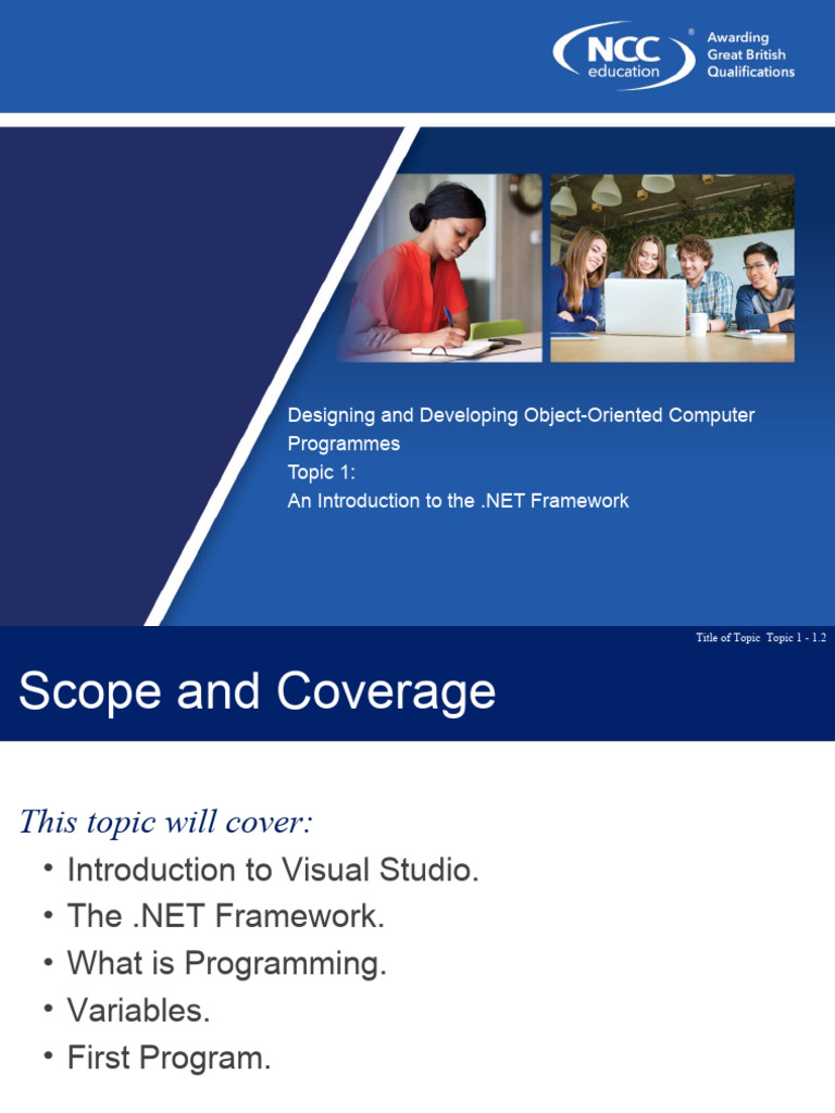 Introduction to .NET and Visual Studio | PDF | Integrated Development ...