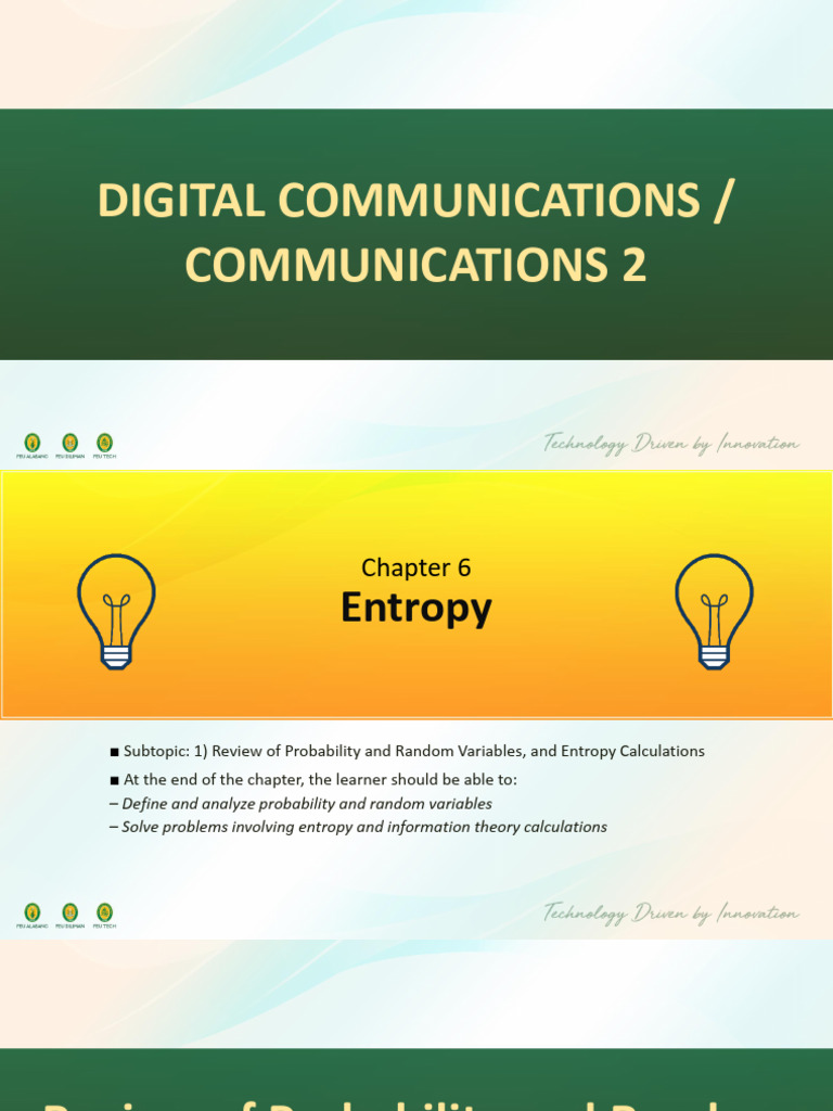 Entropy and Information Theory Basics | PDF | Information | Random Variable