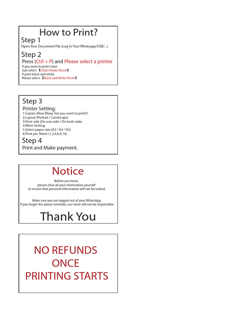 How to Print | PDF