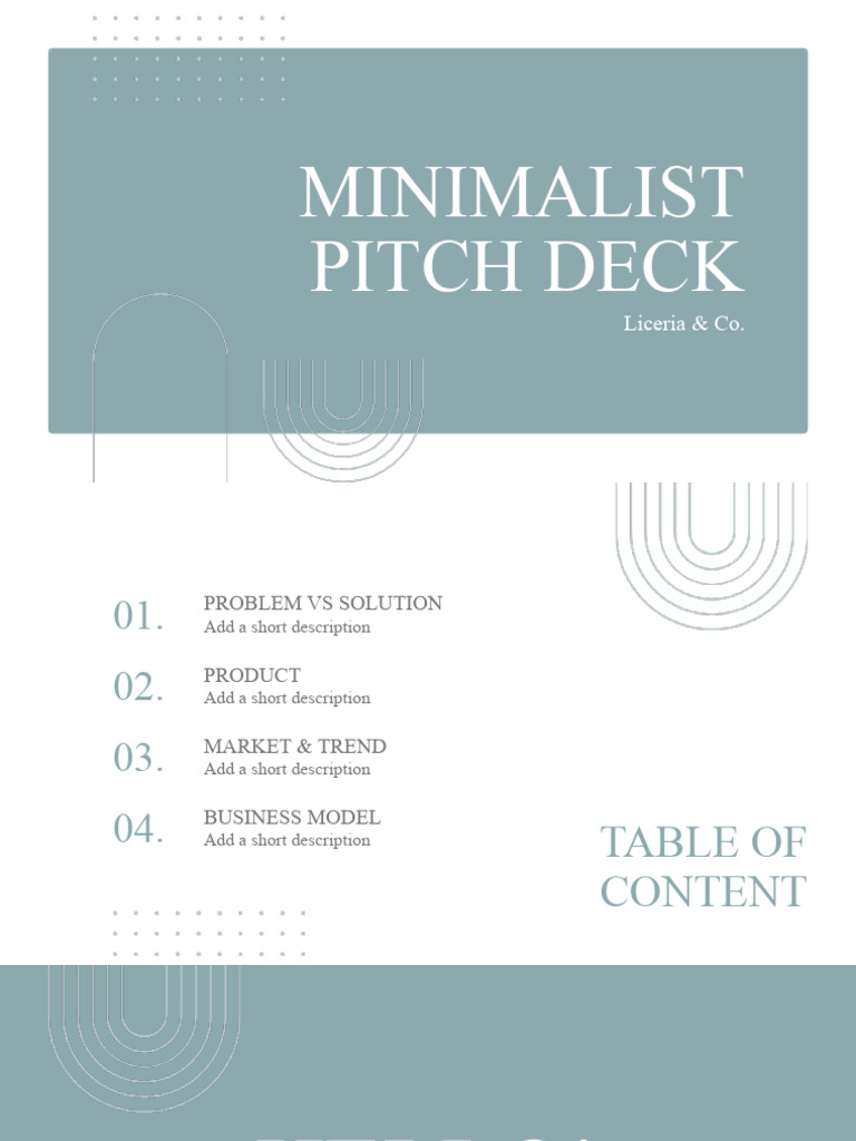 Blue Minimalist Business Pitch Deck Presentation | PDF | Economies ...