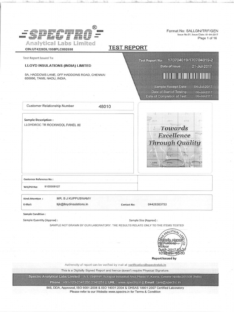 2 Hrs Fire Rated Test-Min | PDF