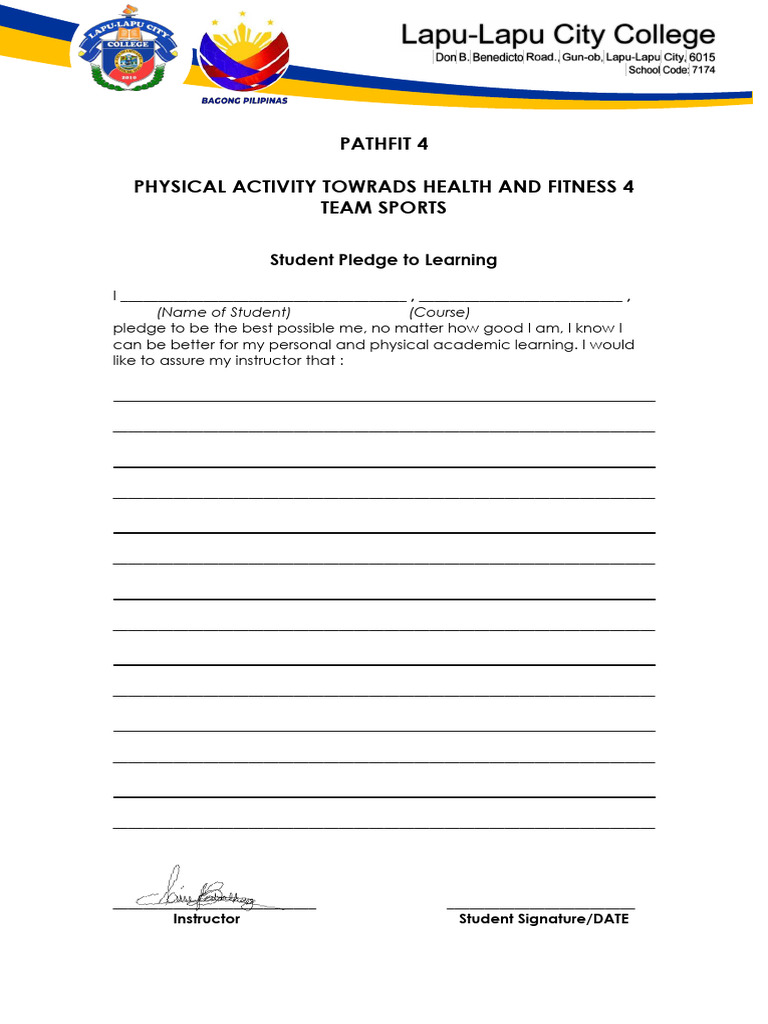 Pathfit 4: Health & Fitness Portfolio | PDF