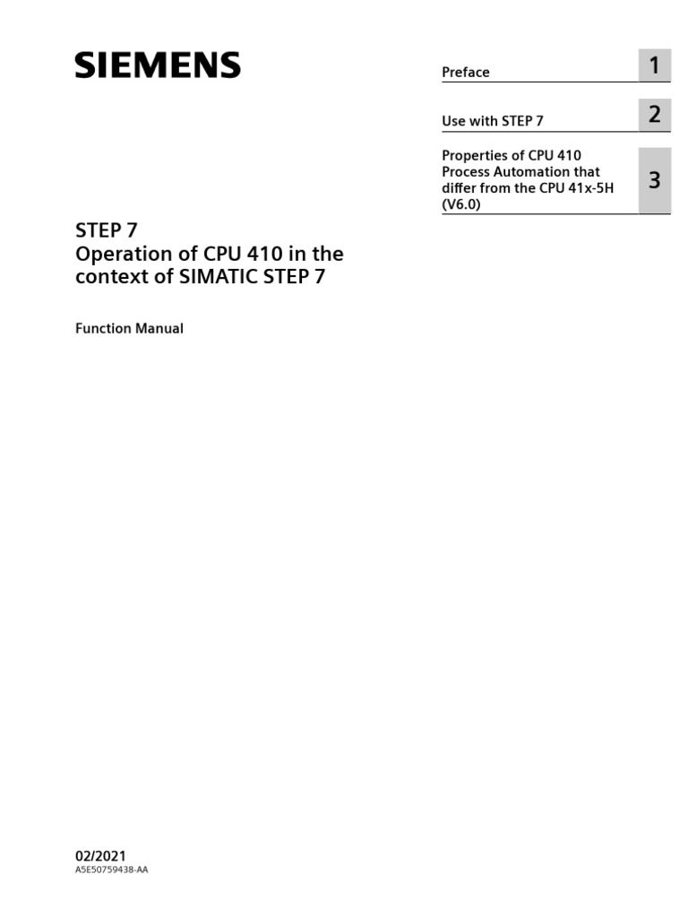 Cpu 410 Step 7 en En-Us | PDF | Computer Security | Security