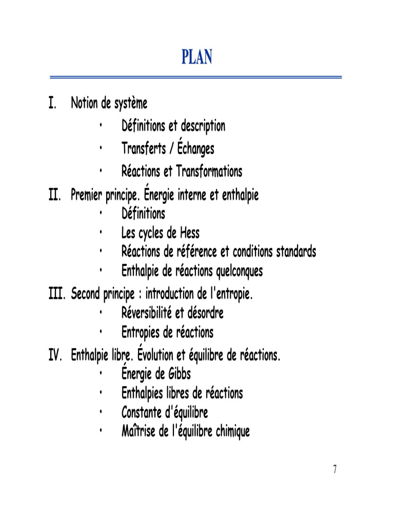 Enthalpie libre et loi de Hess | PDF | Enthalpie libre | Équilibre ...